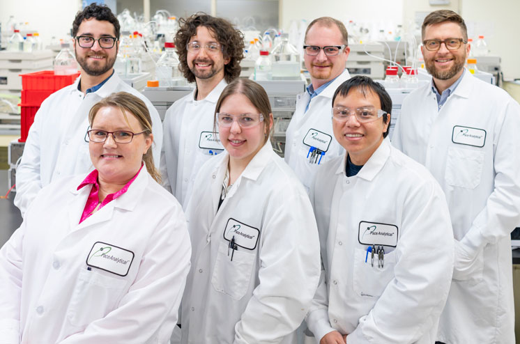 Pace Life Sciences team in the lab