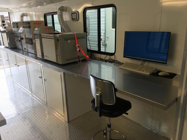 Interior of Field Services and Testing Mobile Lab