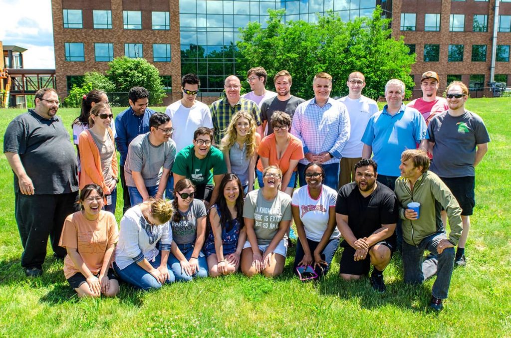 Life sciences team during summer picnic