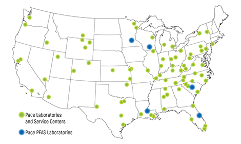 Pacofs Map Pace PFAS map 2-24-2020 for LP – Pace Analytical
