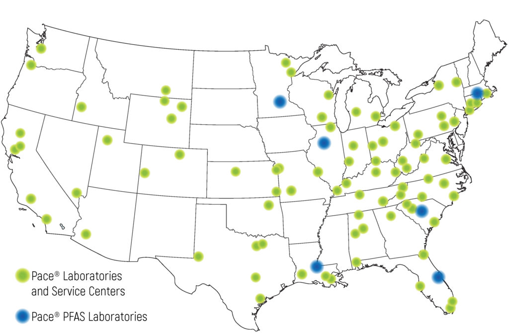 Pace PFAS map