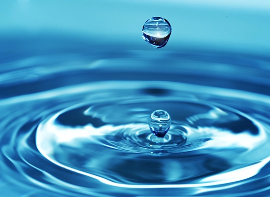 closeup of a water droplet. Water Testing, Water Quality Testing, Water Quality Analysis