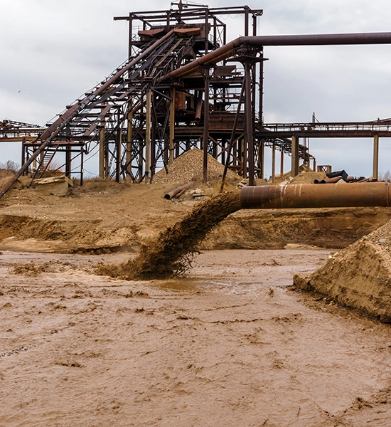 wastewater discharge at mining operation. Environmental bioassay, bioassay testing, WET testing, aquatic toxicity, biological assay, toxicity studies