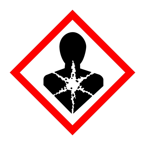 pictogram for human health hazard. Semi-Volatile Organic Compounds, SVOCs